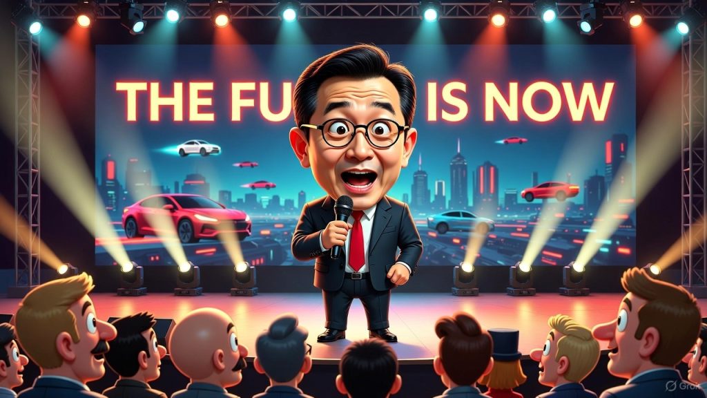 funny character on stage