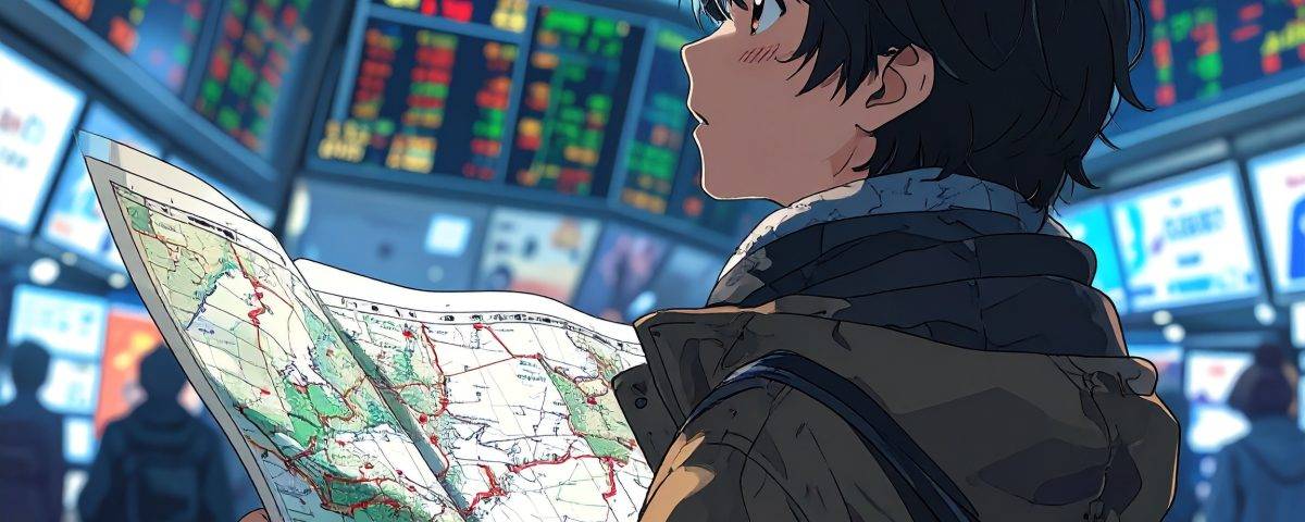 Boy looking for patterns and hope