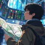 Boy looking for patterns and hope