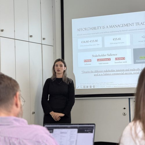 Student Presenting